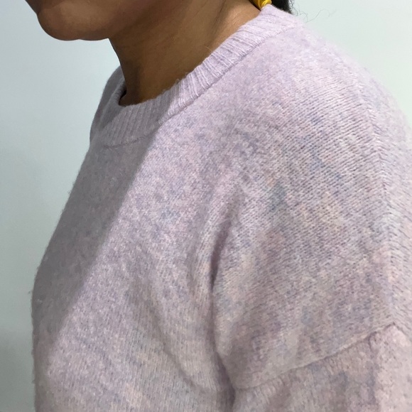 Madewell Round Neck Lavender Sweater Sz XXS - Picture 6 of 7